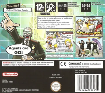 Elite Beat Agents (Europe) box cover back